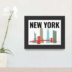 New York City Poster, Dorm Room, Apartment Wall Framed Art
