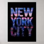 new york city poster, nyc skyline art, manhattan w poster