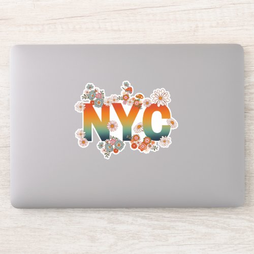 New York City Power Flower Style Sticker