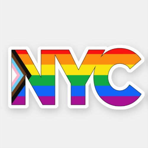 New York City Pride LGBTQ Progress Pride Sticker