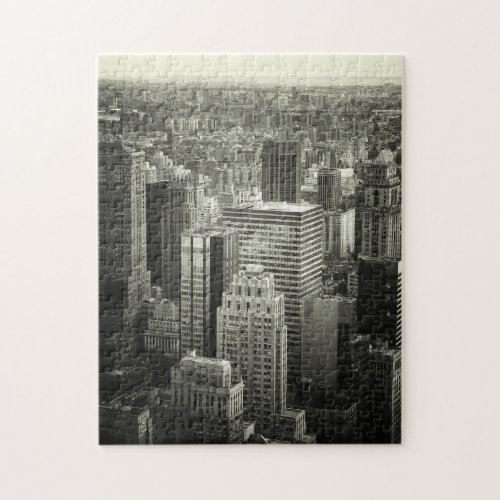 New York City Puzzle _ Black and White