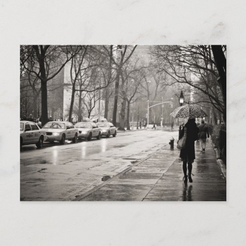 New York City _ Rainy Day in Greenwich Village Postcard
