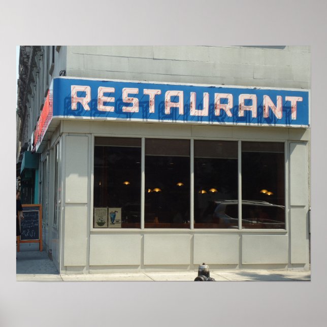 New York City Restaurant Diner - UWS Manhattan, NY Poster (Front)