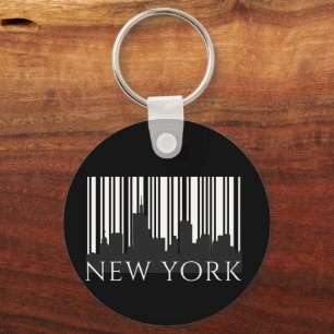 New York City Retro Skyline Graphic – Urban Street Keychain