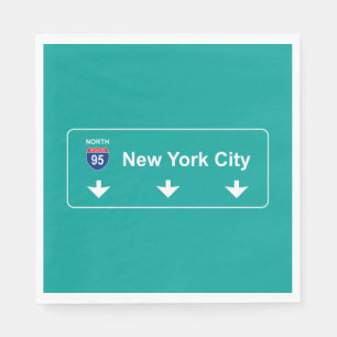 New York City Road Sign Napkins
