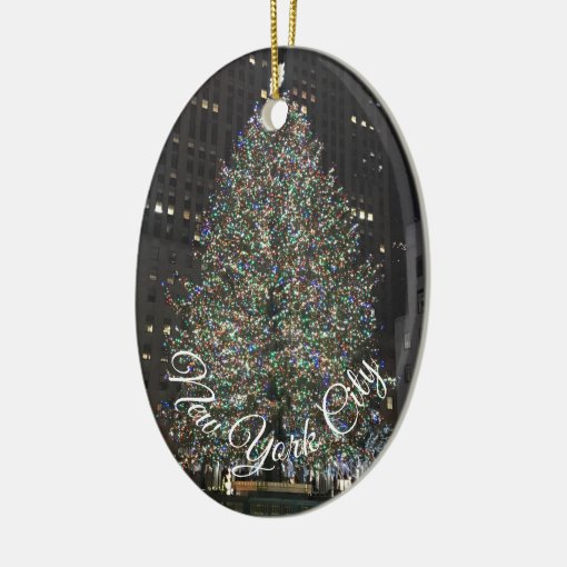 New York City Rockefeller Center Christmas Nyc Ceramic Ornament Zazzle