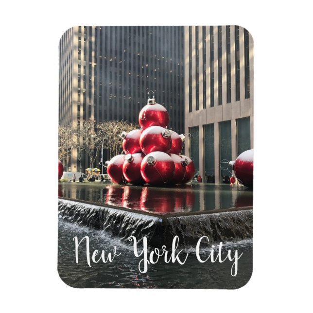New York City Rockefeller Center Christmas NYC Magnet (Vertical)