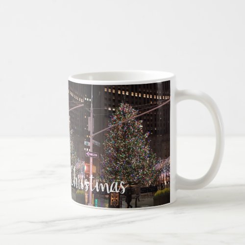 New York City Rockefeller Center Christmas Tree Coffee Mug