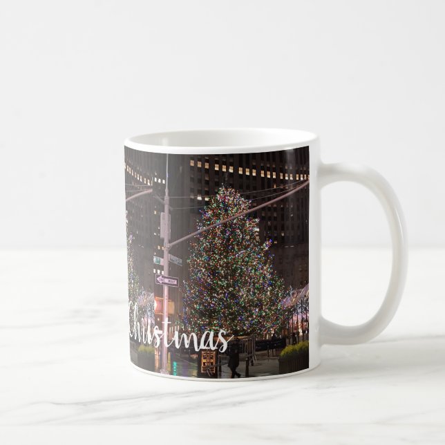 New York City Rockefeller Center Christmas Tree Coffee Mug (Right)
