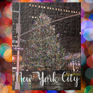 New York City Rockefeller Center Christmas Tree Jigsaw Puzzle