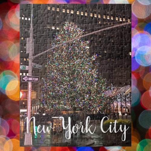 New York City Rockefeller Center Christmas Tree Jigsaw Puzzle