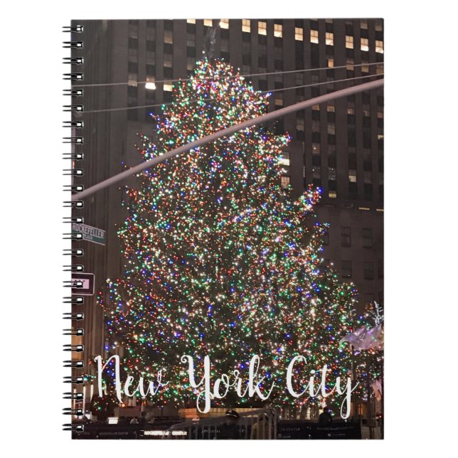 New York City Rockefeller Center Christmas Tree Notebook (Front)