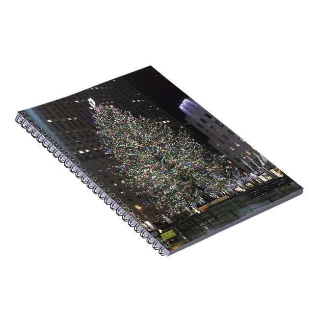 New York City Rockefeller Center Christmas Tree NY Notebook (Right Side)