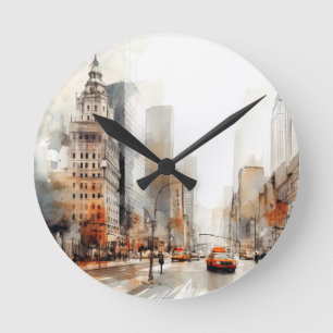 New York City Round Clock