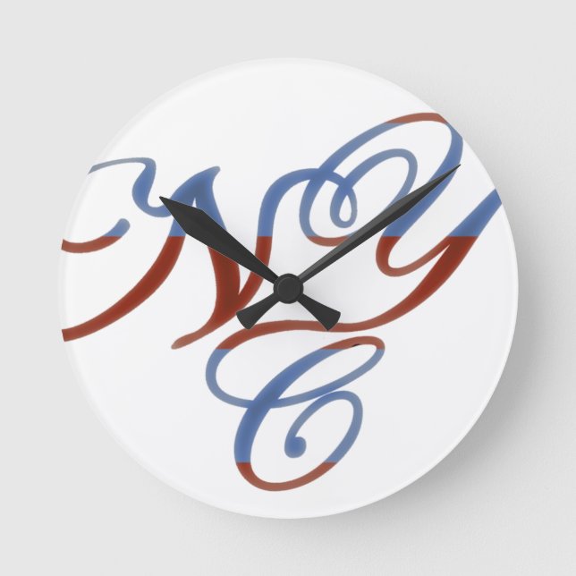 NEW YORK CITY ROUND CLOCK (Front)
