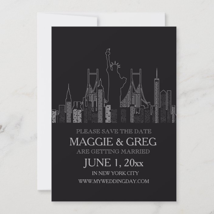 New York City Save The Date Announcement | Zazzle.com