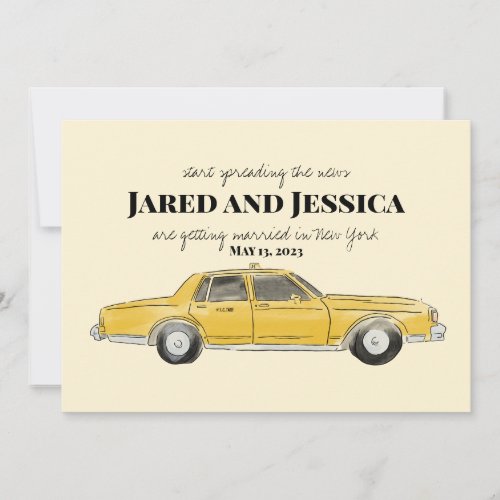 New York City Save the date for wedding  Holiday Card