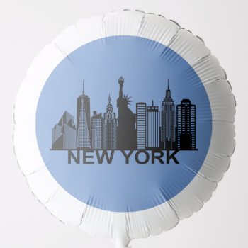 New York City Silhouette Balloon by stickywicket at Zazzle