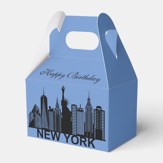 New York city silhouette Favor Boxes (Front Side)