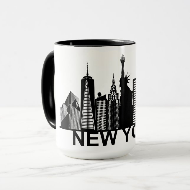 New York city silhouette Mug (Front Left)