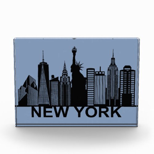 New York city silhouette Photo Block