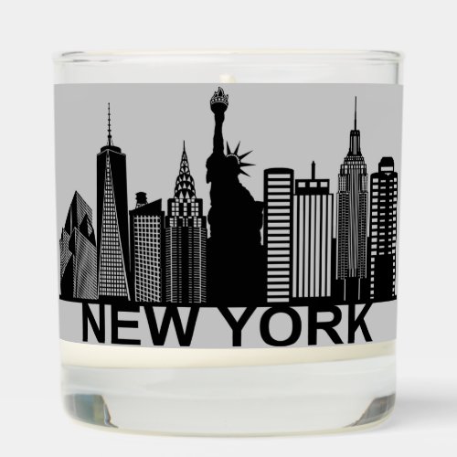 New York city silhouette  Scented Candle