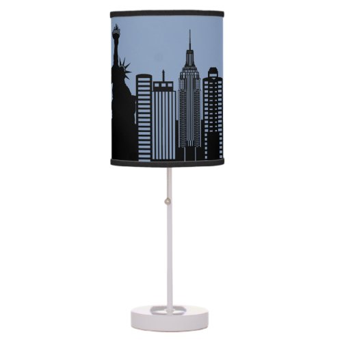 New York city silhouette Table Lamp