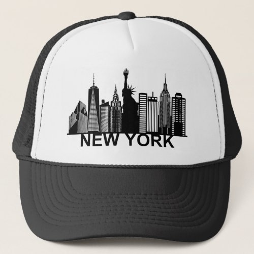 New York city silhouette Trucker Hat