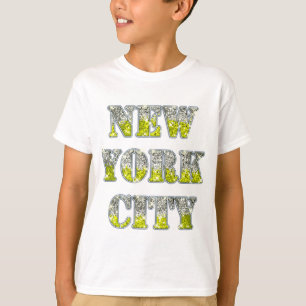 New York City Silver Gold Glitters T-Shirt