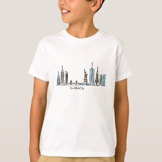 New York City Sketch Drawing T-Shirt