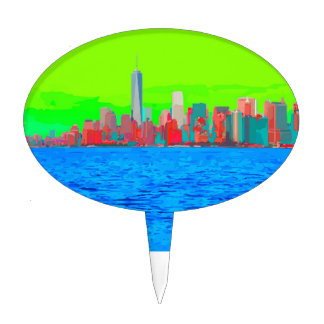 New York City Sky Line Cake Topper