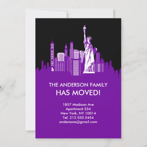 New York City Sky Line Moving Announcement