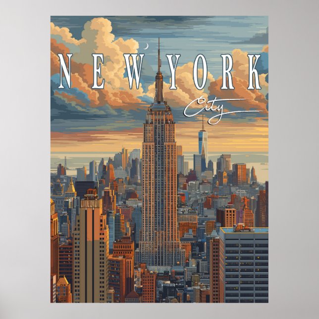New York City Skyline - A Poster to Remember (Front)