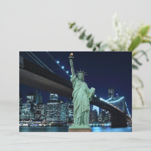 New York City skyline at Night Lights, (Standing Front)