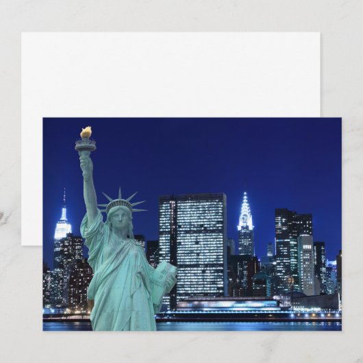 New York City skyline at Night Lights, Midtown Man (Front/Back)