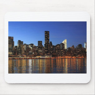 New York City Skyline at Night Mouse Pad