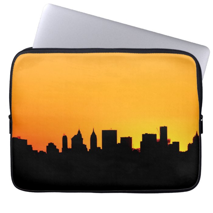 New York City Skyline at Sunset , Manhattan Laptop Sleeves