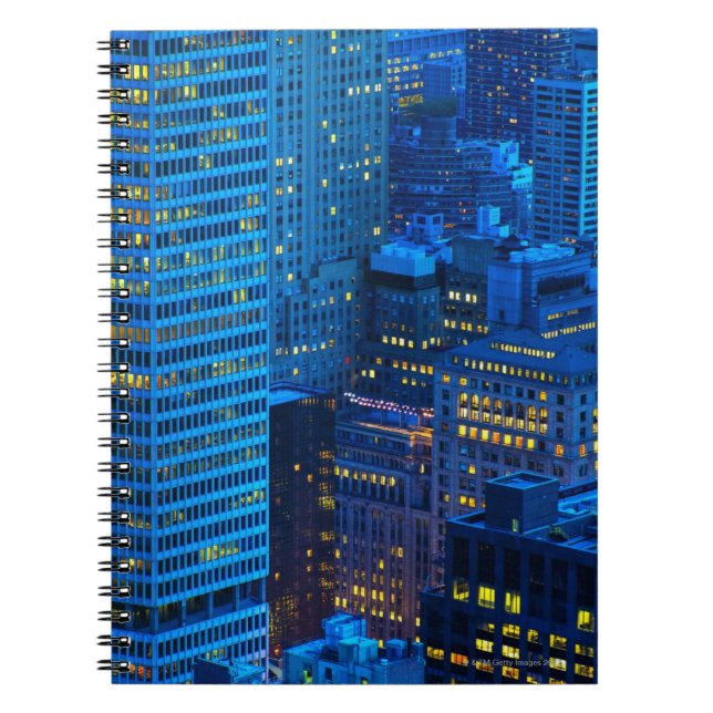 New York City Skyline at Sunset Notebook (Front)