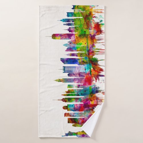 New York City Skyline Bath Towel