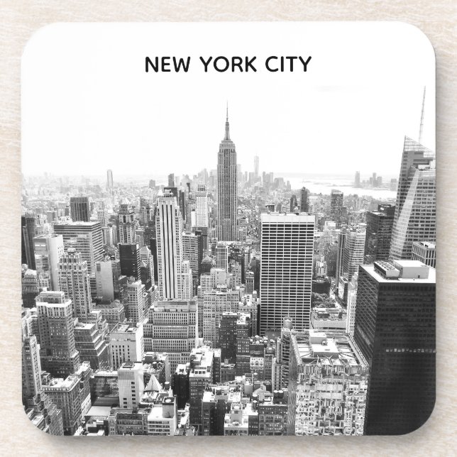 New York City Skyline Beverage Coaster (Front)