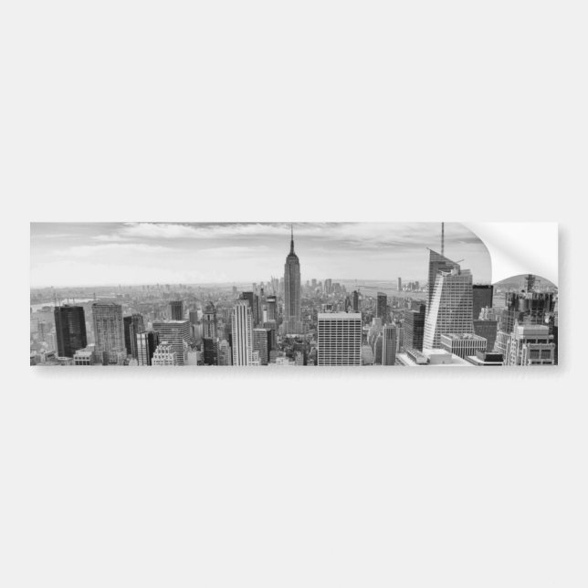 New York City Skyline Bumper Sticker (Front)