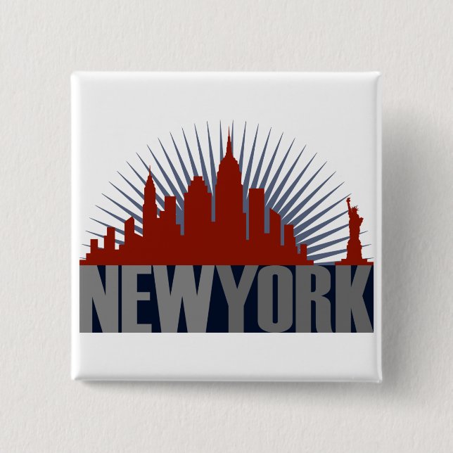 New York City Skyline Button (Front)