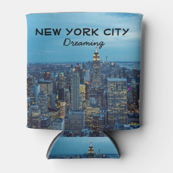New York City Skyline Can Cooler by jonicool at Zazzle