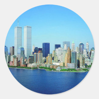 New York City Skyline Classic Round Sticker