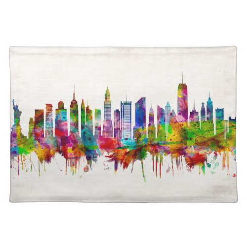 New York City Skyline Cloth Placemat