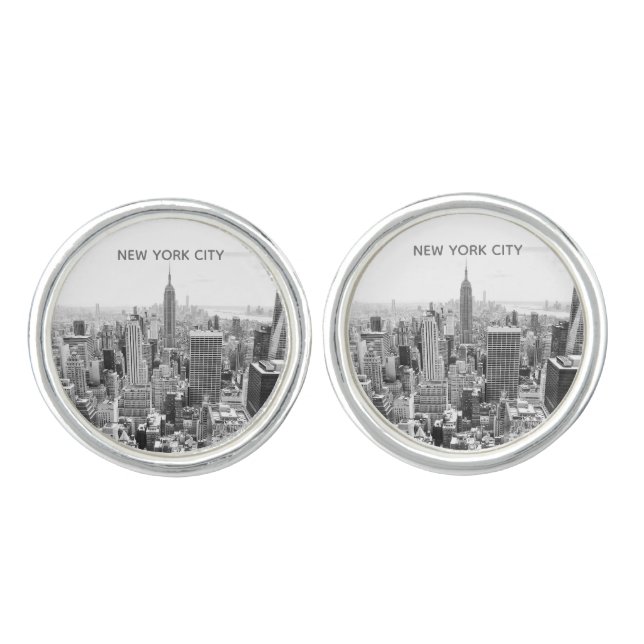 New York City Skyline Cufflinks (Front)