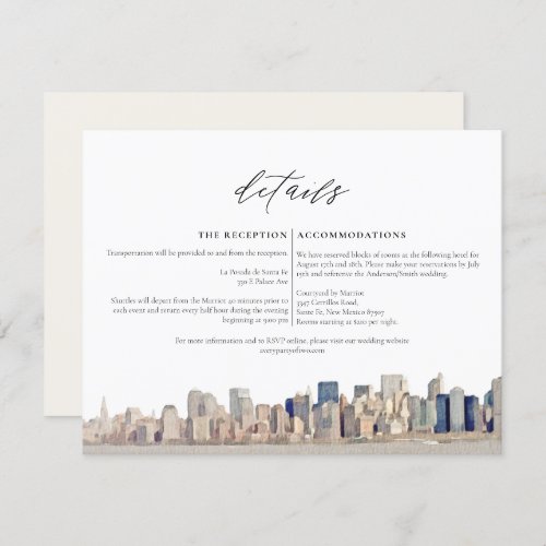 NEW YORK CITY Skyline Details Enclosure Card