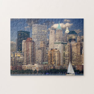 New York City Skyline from Hudson River Jigsaw Puzzle