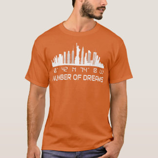 New York City Skyline GPS Coordinates Manhattan T-Shirt