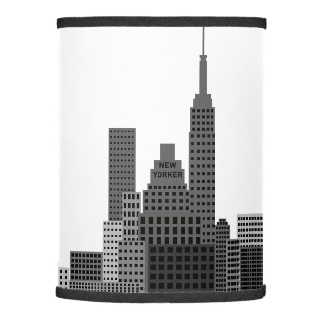 New York City Skyline Lamp Shade (Right)